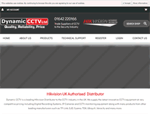 Tablet Screenshot of dynamic-cctv.com